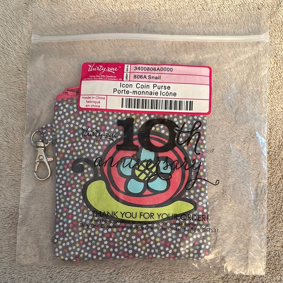 Thirty-One Snail Icon Coin Purse - Picture 1 of 4